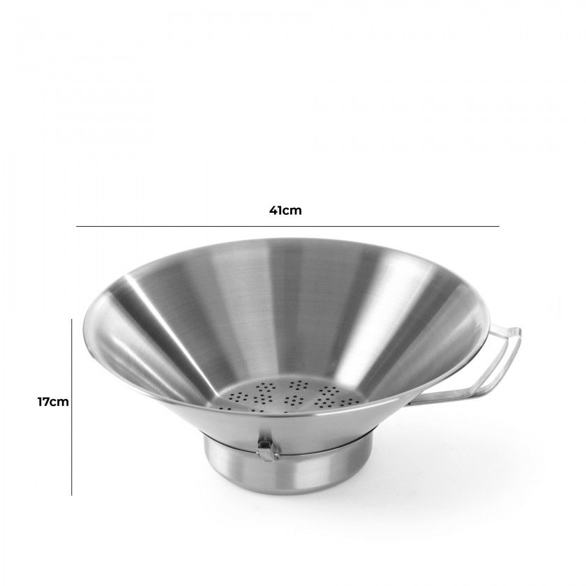 Coador Inox para Fritos 41X17CM