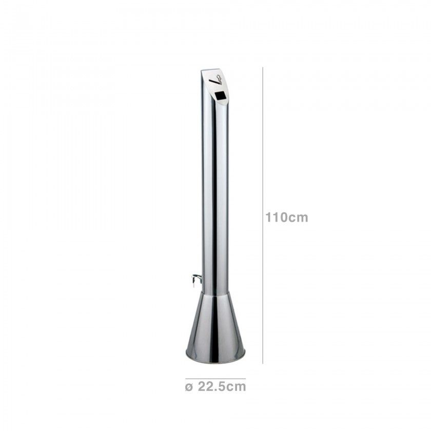 Cinzeiro Exterior Inox 22.5X110CM