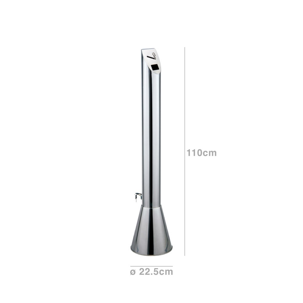 Cinzeiro Exterior Inox 22.5X110CM