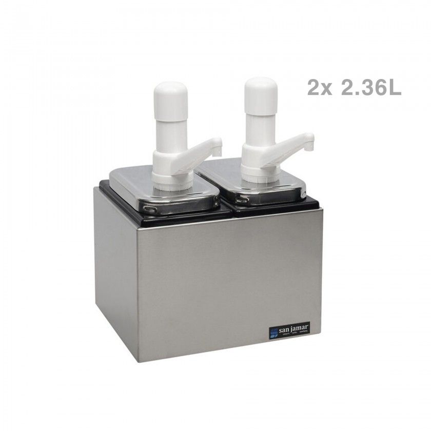 Dispensador Condimentos 2X2.36L 24.7X19.6X32CM Dispensador Condimentos 2X2.36L 24.7X19.6X32CM
