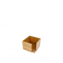 Porta Guardanapos Bambu Natural 13X13X10CM