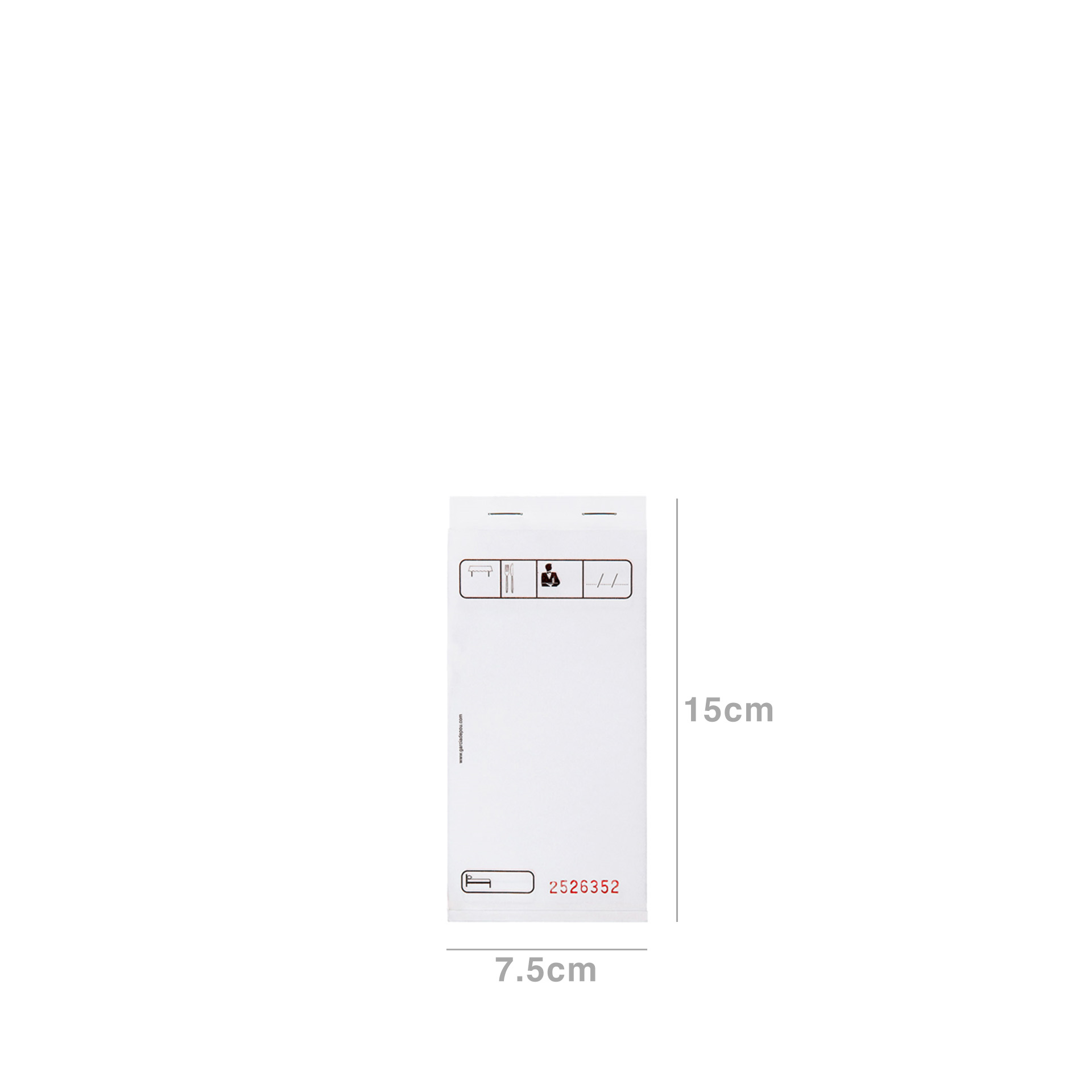 Bloco Pedidos Autocopiativo para Empregado Mesa 7.5X15CM Pack 10