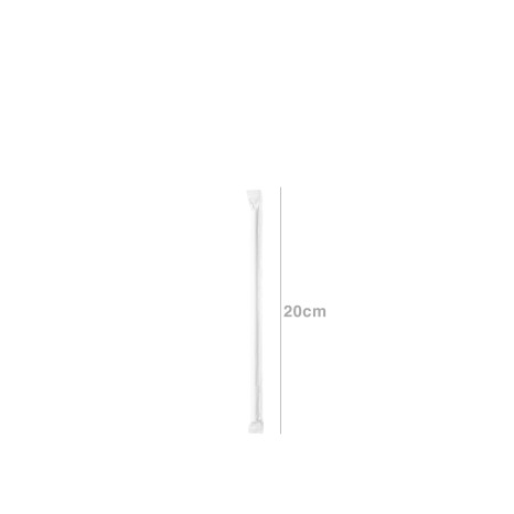 Palhinha Direita Papel Branco 20CM Pack 250 - Image product