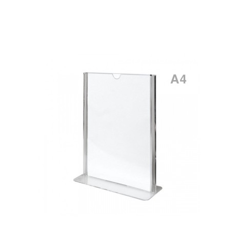 Porta Menus de Mesa Acr�lico Transparente A4 - Image product