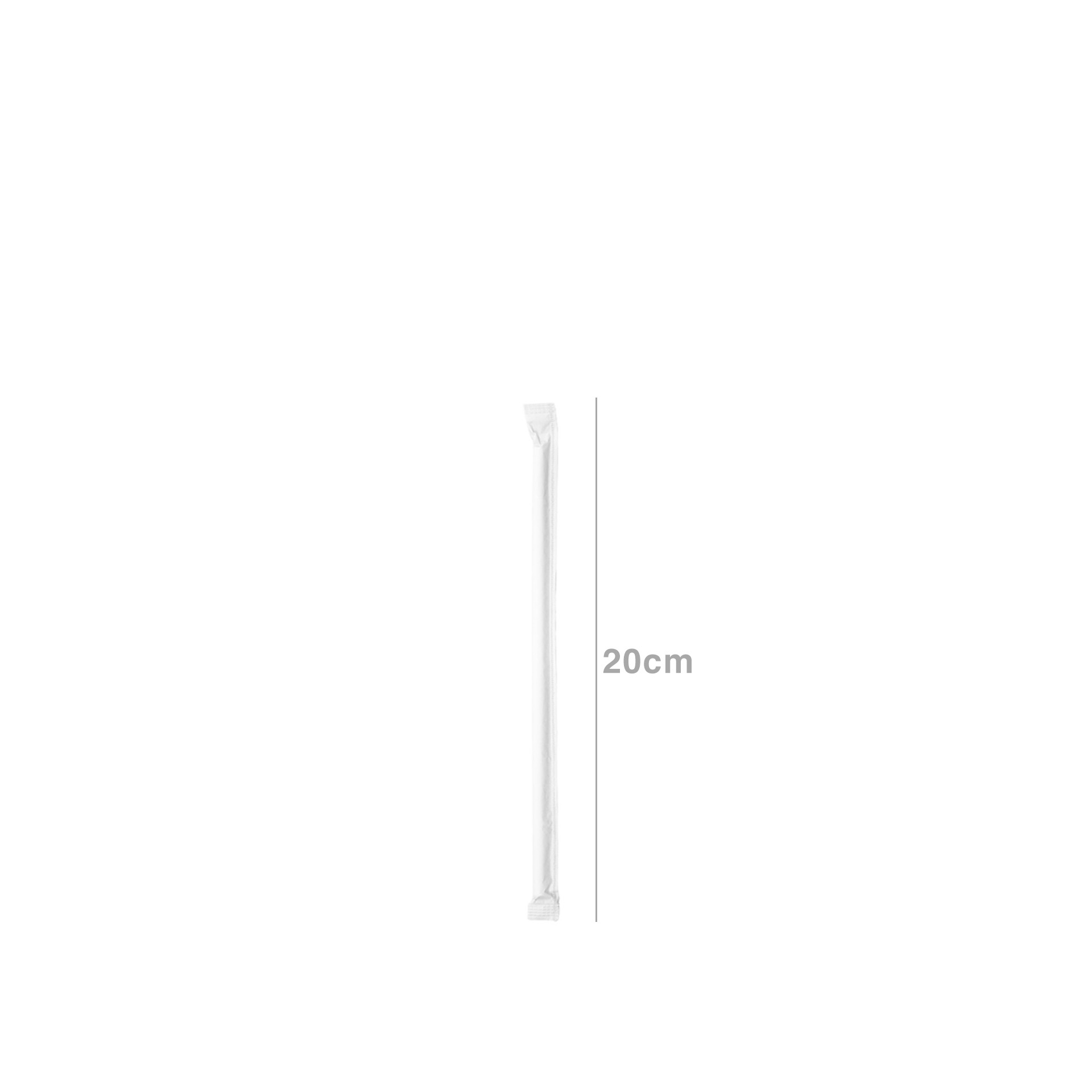 Palhinha Direita Papel Branco 20CM Pack 250