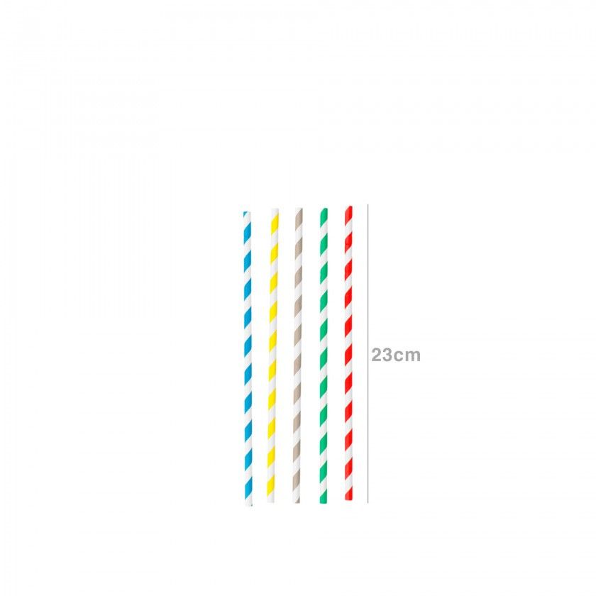 Palhinha Flexvel Papel Riscas 23CM Pack 250