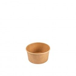 Saladeira Carto Kraft Redondo 1000ml 15X8cm Pack 50