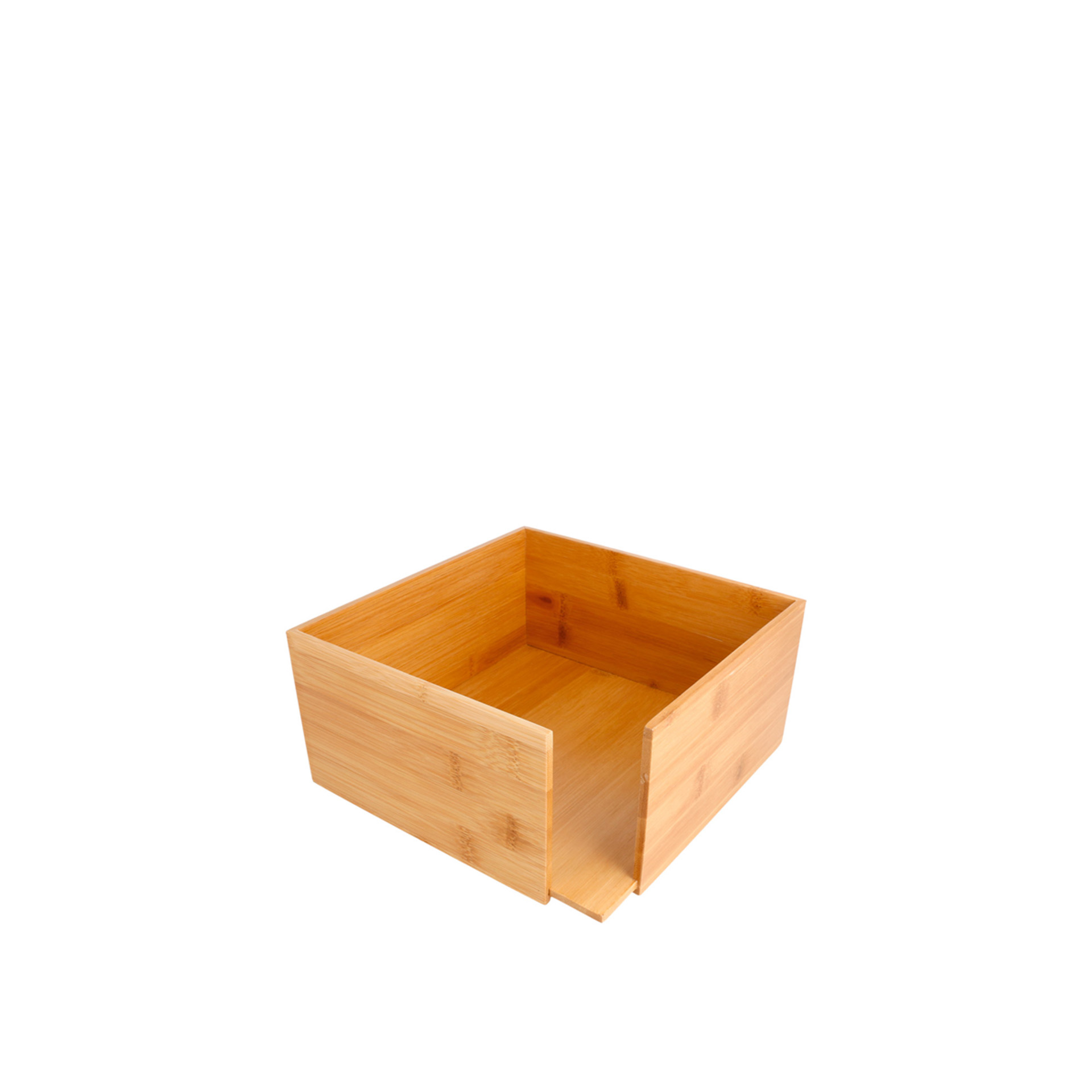 Porta Guardanapos Bambu Natural 21X21X10CM