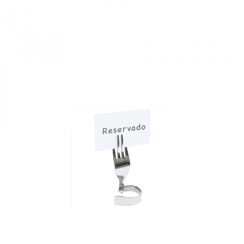 Suporte de Mesa reservado Inox Garfo 10CM Suporte de Mesa reservado Inox Garfo 10CM