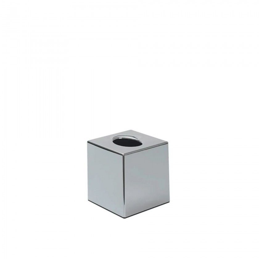 Dispensador ABS cromado para Lenos faciais 13X13X13CM