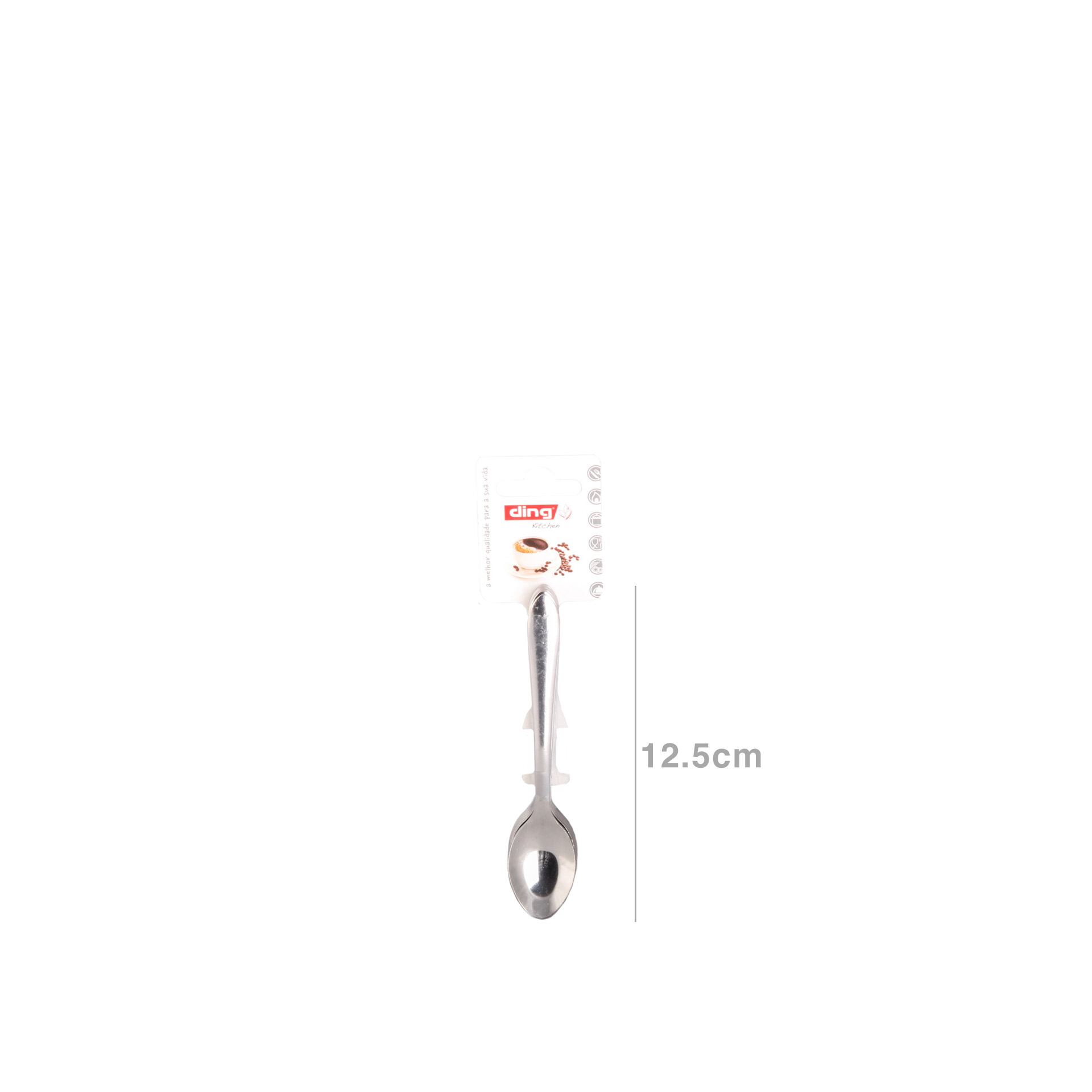 Colher Inox Moka II Chá 12.2cm Pack 12