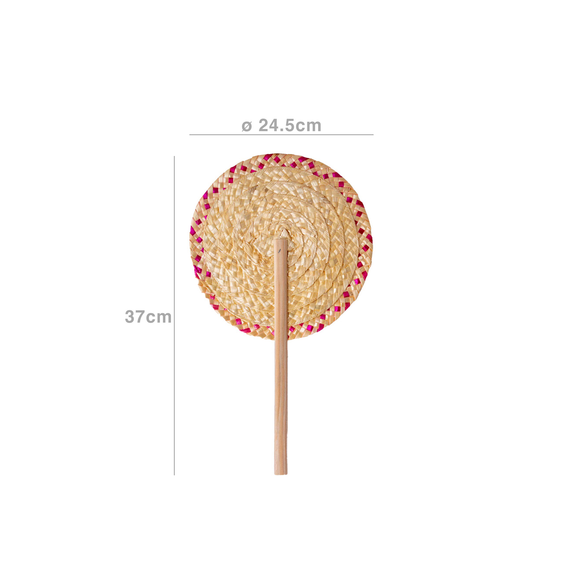 Abanador Palha 24.5X37cm