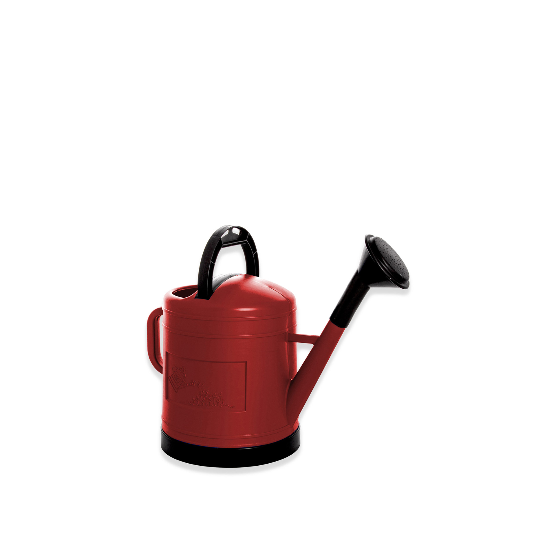 Regador Plástico Garden Redondo Vermelho 9l