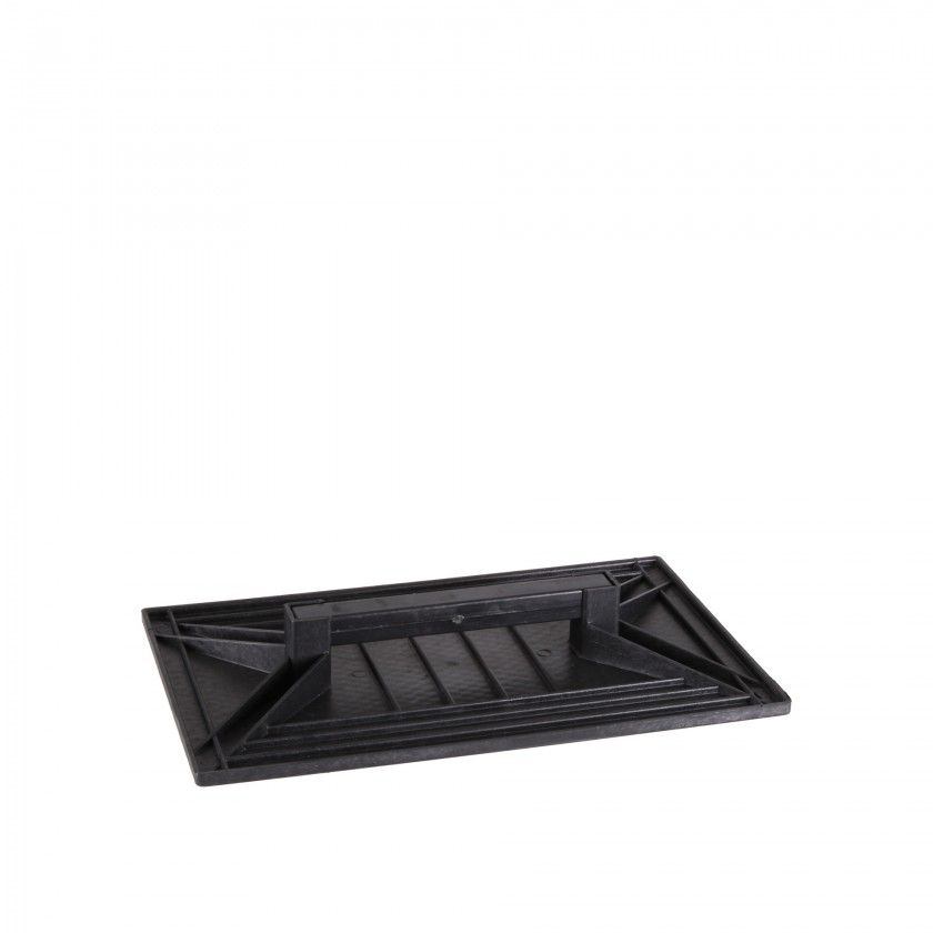 Talocha Plstico Retangular Preto 41.5X26cm