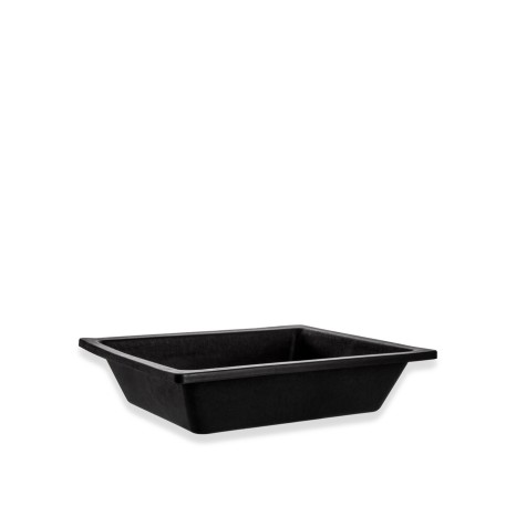 Gamela Plástico Retangular Preto - Image product