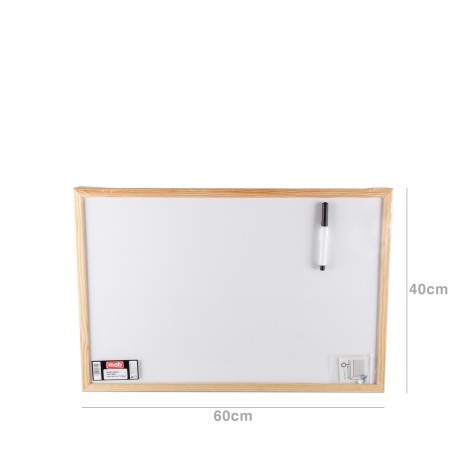 Quadro Branco Madeira + Marcador - Image product