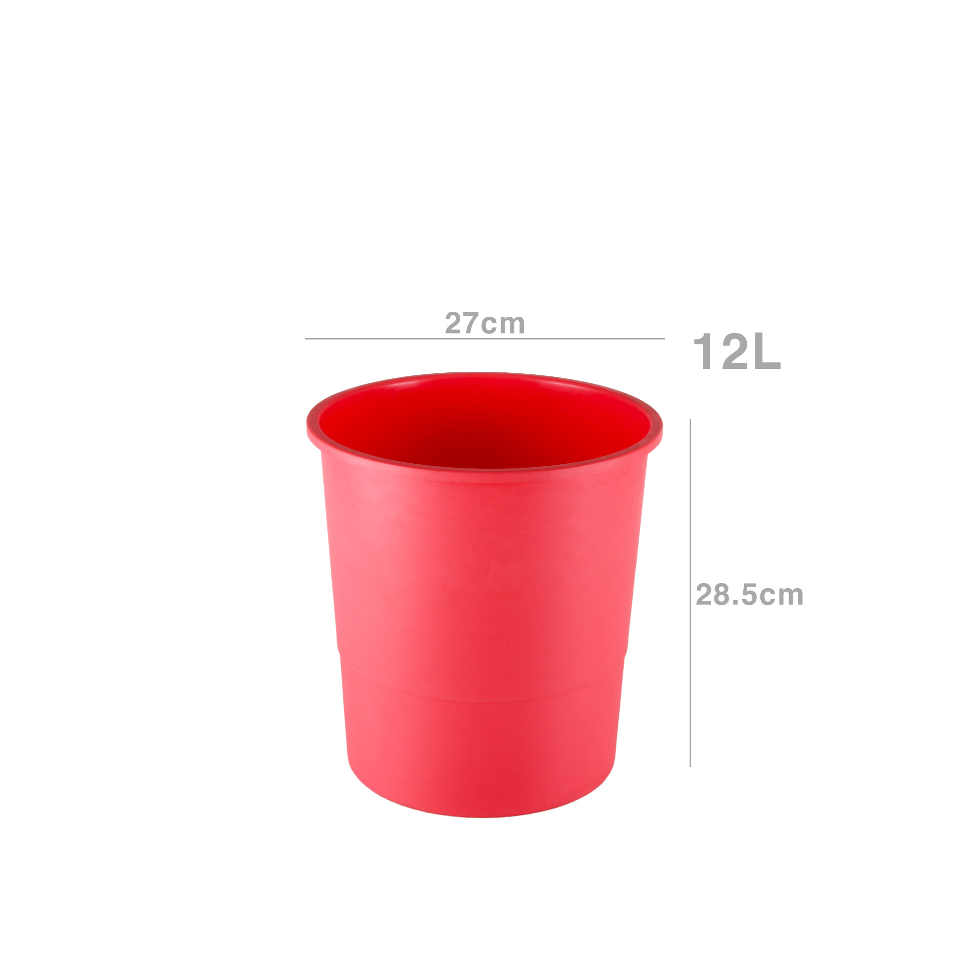 Cesto Papéis Rosa Neon 12L