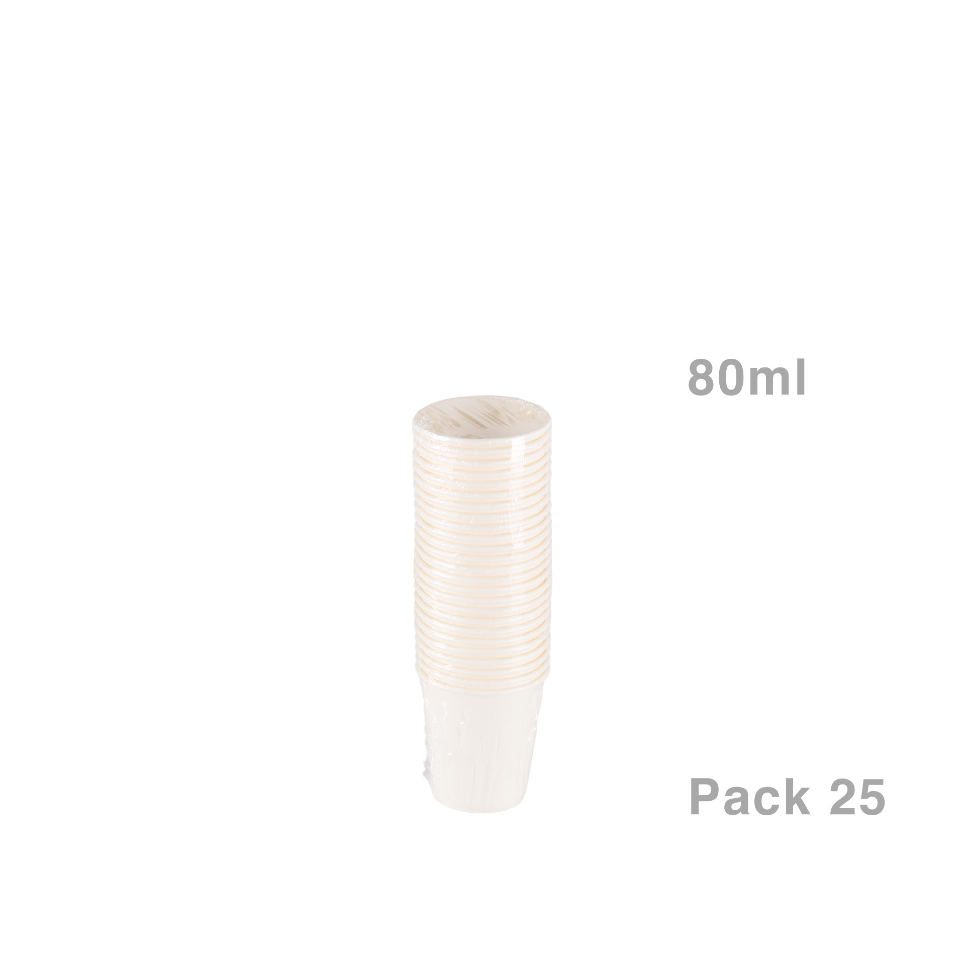 Copo Papel Hot Coffee 80ML Pack 25