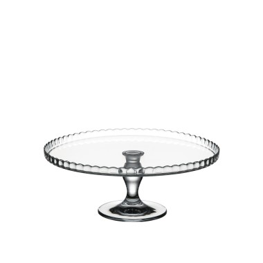 Prato Vidro P�tisserie para Bolo com P� 32X15cm