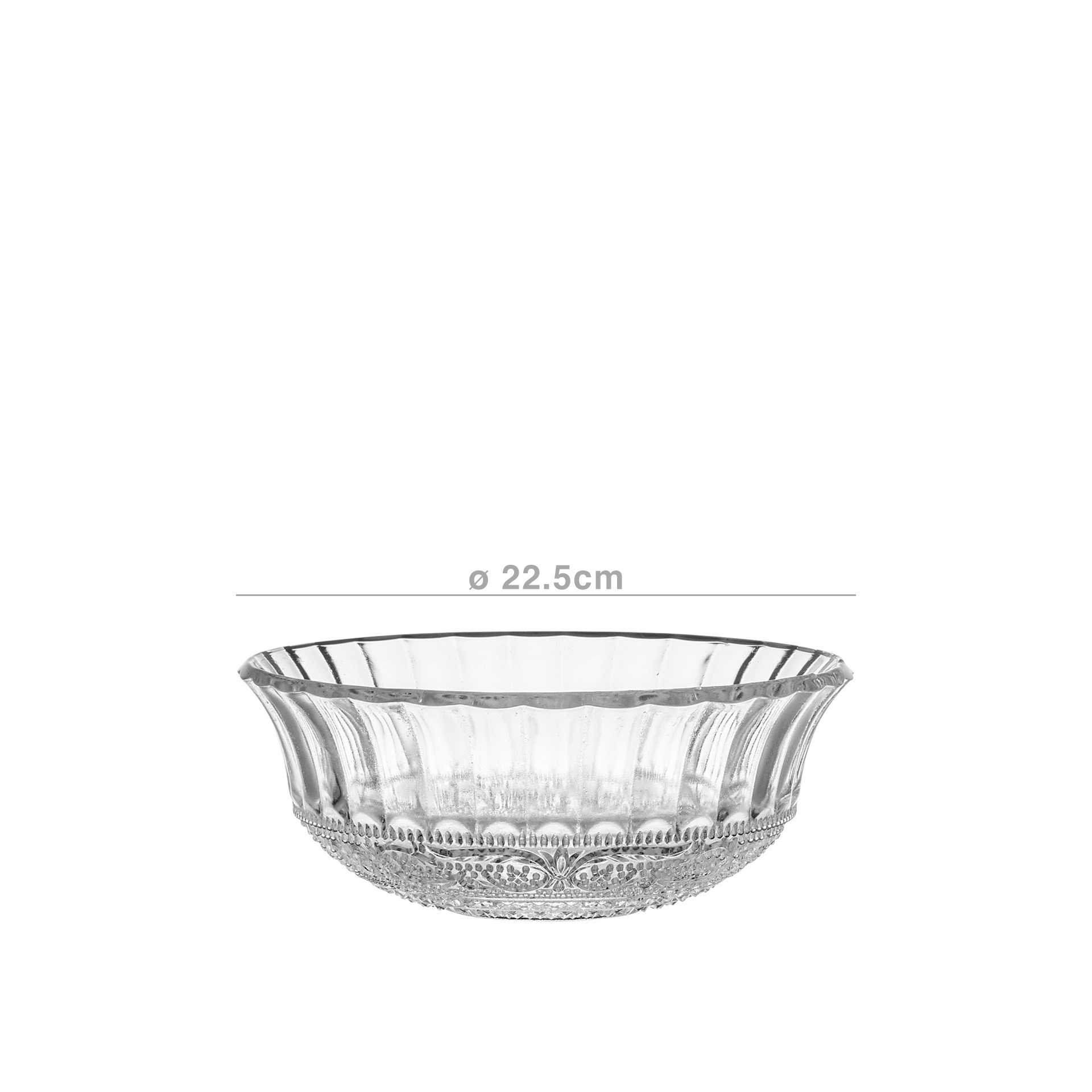 Saladeira Vidro 1920ML 22.5X9CM