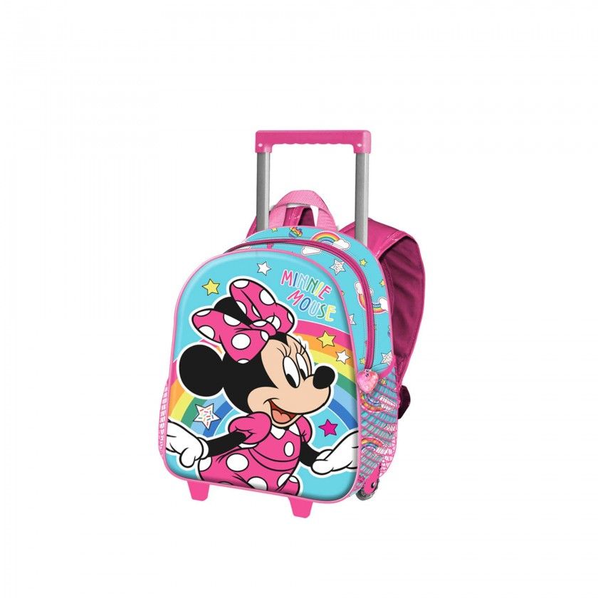 Mochila Trolley 3D Minnie 26X34X13Cm