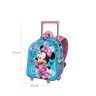 Mochila Trolley 3D Minnie 26X34X13Cm