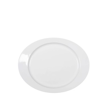 Travessa Eclipse Oval Branco