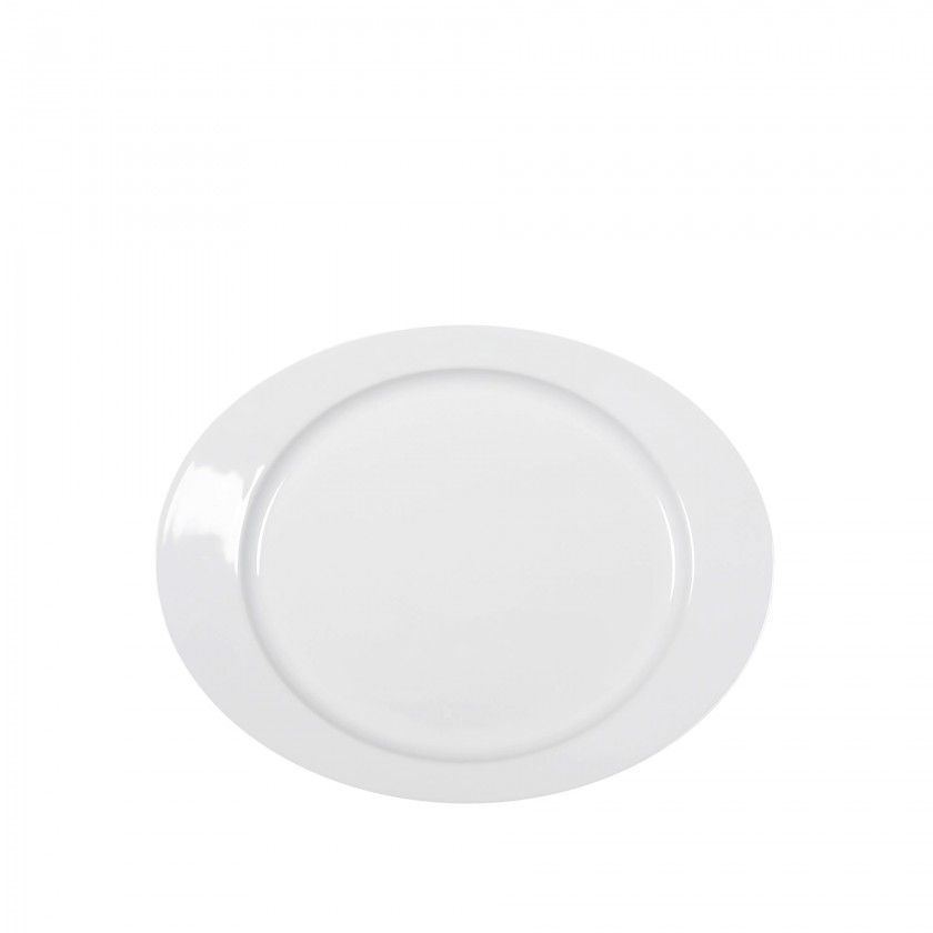Travessa Eclipse Oval Branco