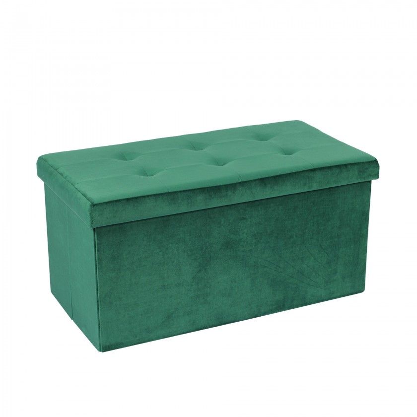 Banqueta Veludo Retangular 76X38X38CM