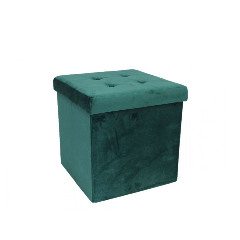 Banqueta Veludo Quadrado 38X38X38cm