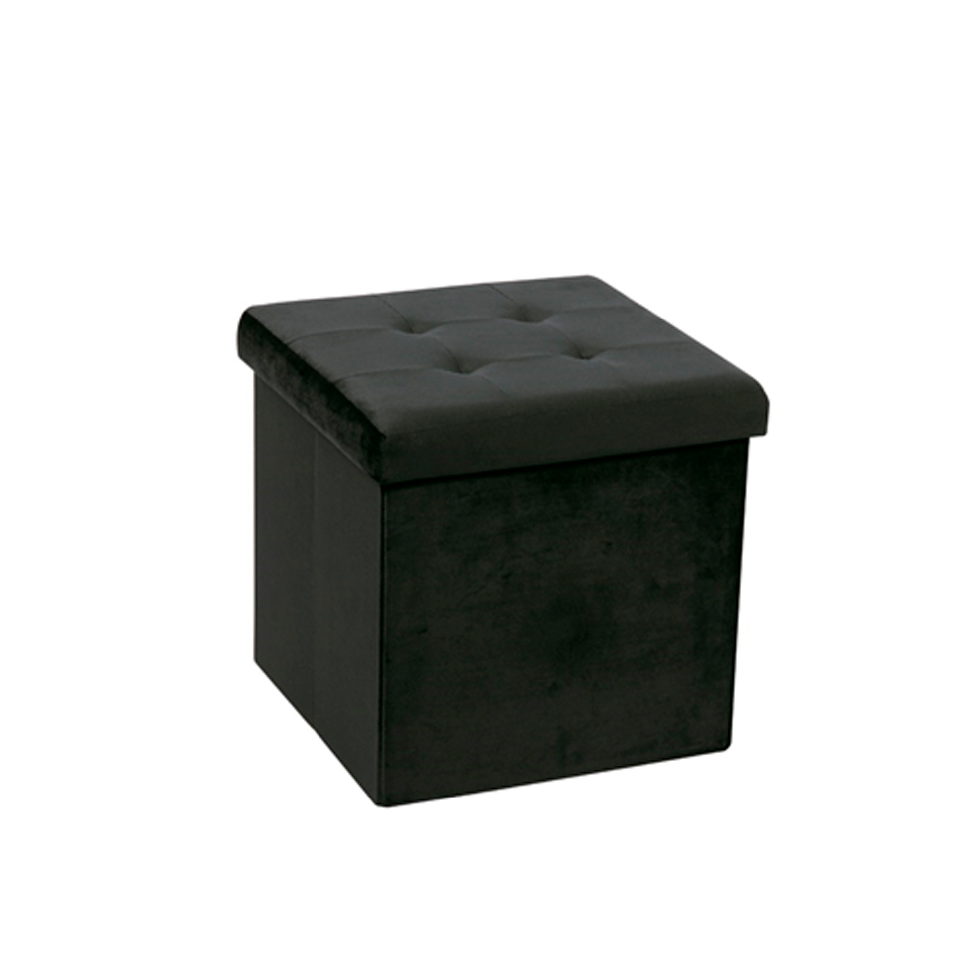 Banqueta Veludo Quadrado 38X38X38CM