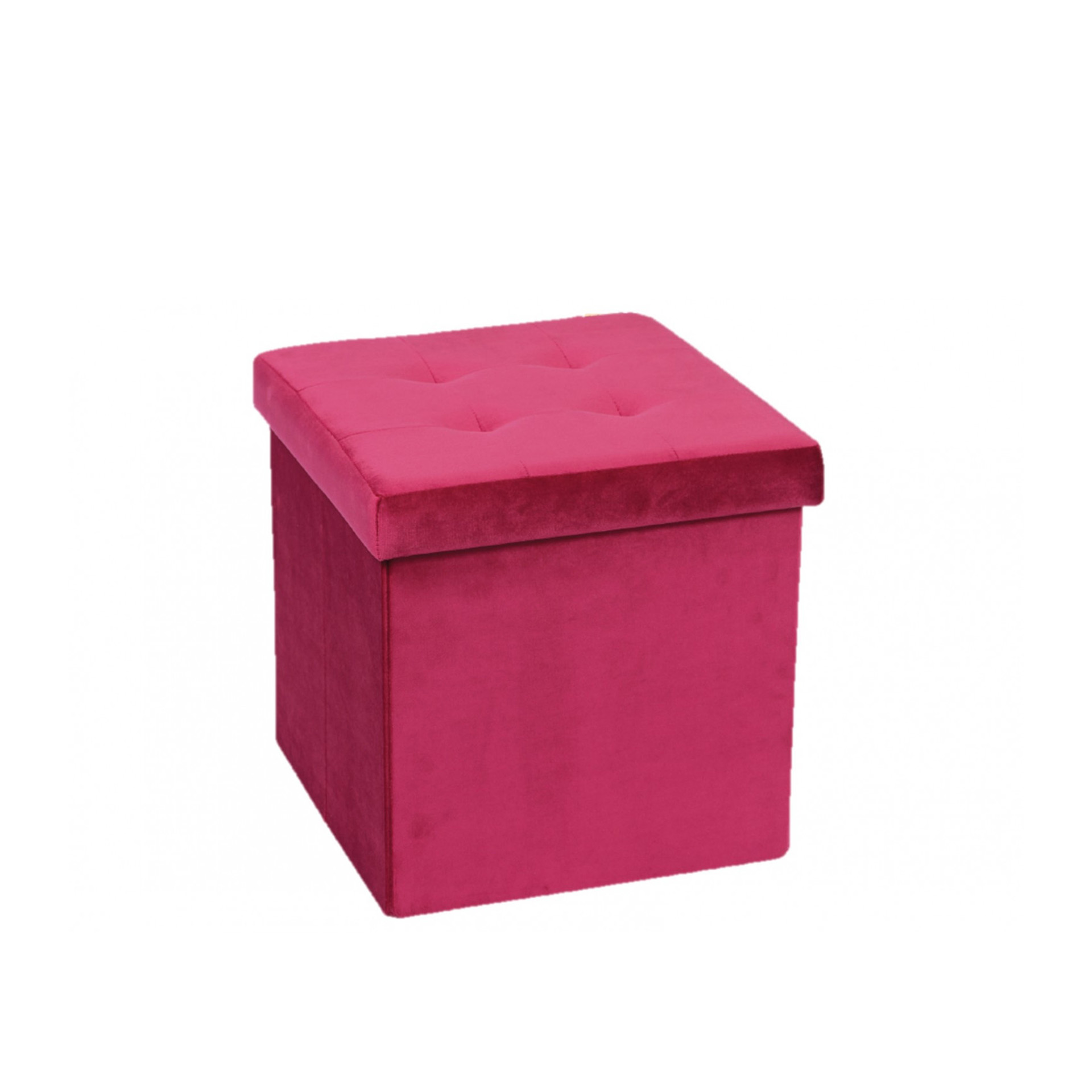 Banqueta Veludo Quadrado 38X38X38CM