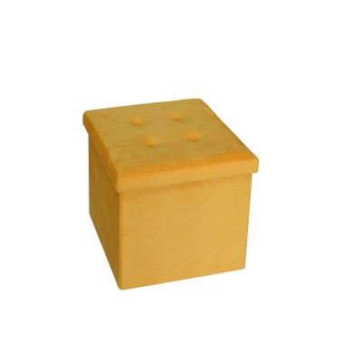 Banqueta Veludo Quadrado 38X38X38CM
