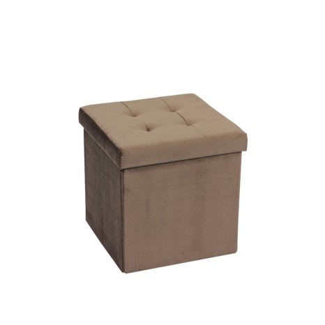 Banqueta Veludo Quadrado 38X38X38CM - Image product
