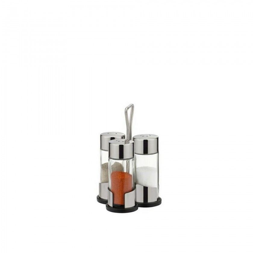 Suporte Especiarias com Recipientes 3.5X8.5X13.5cm