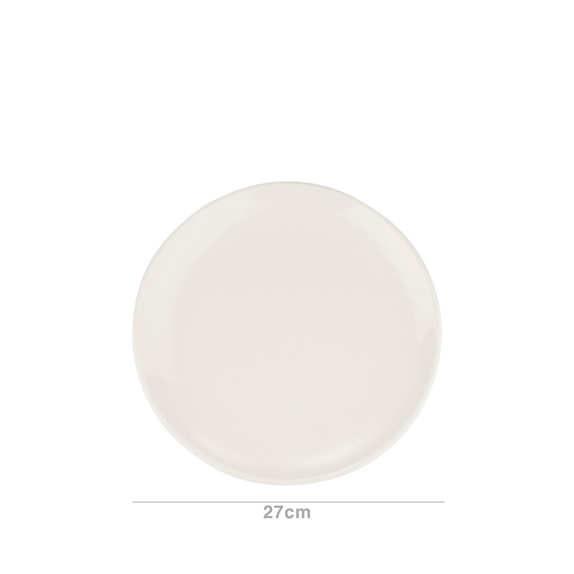 Prato Ladeiro Gourmet Branco 27cm