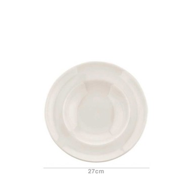 Prato Pasta Gourmet Branco 27cm