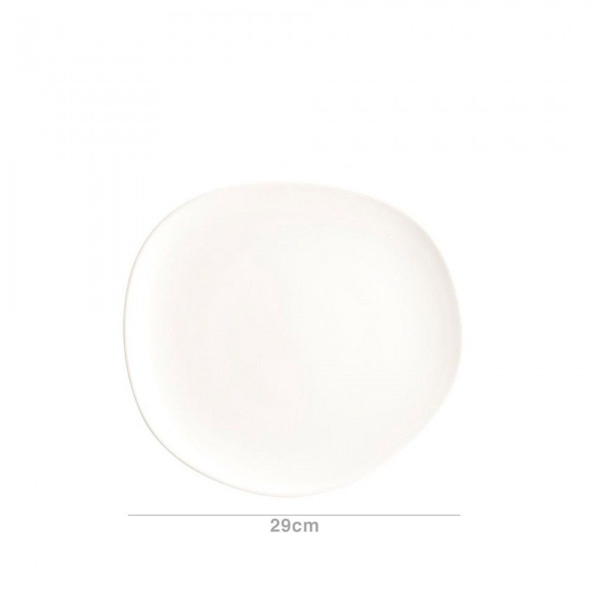 Bandeja Porcelana Tango Gourmet Branco 29X27cm