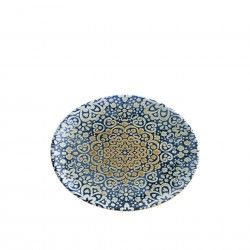 Bandeja Porcelana Alhambra Gourmet Oval Multicor 24X19X3cm
