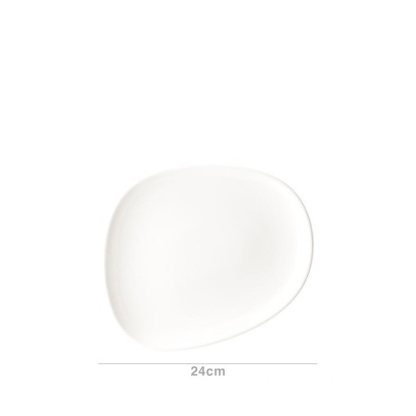 Prato Sobremesa Porcelana Tango Branco 24X19.5cm - Image product