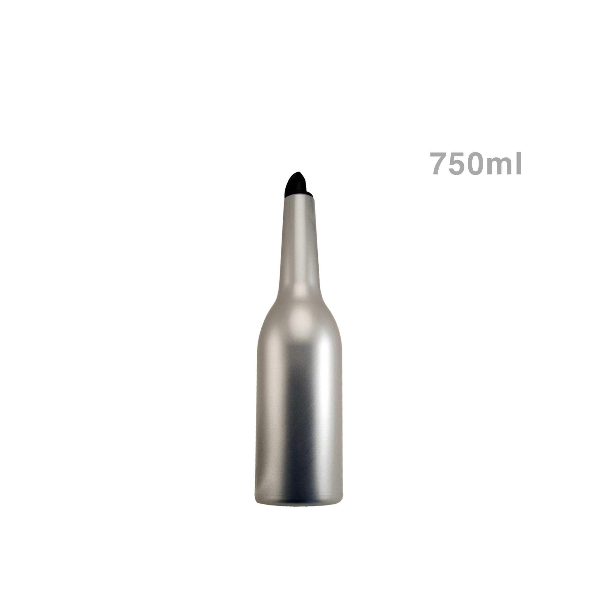 Frasco Molhos Flair Plástico 750ml Prateado