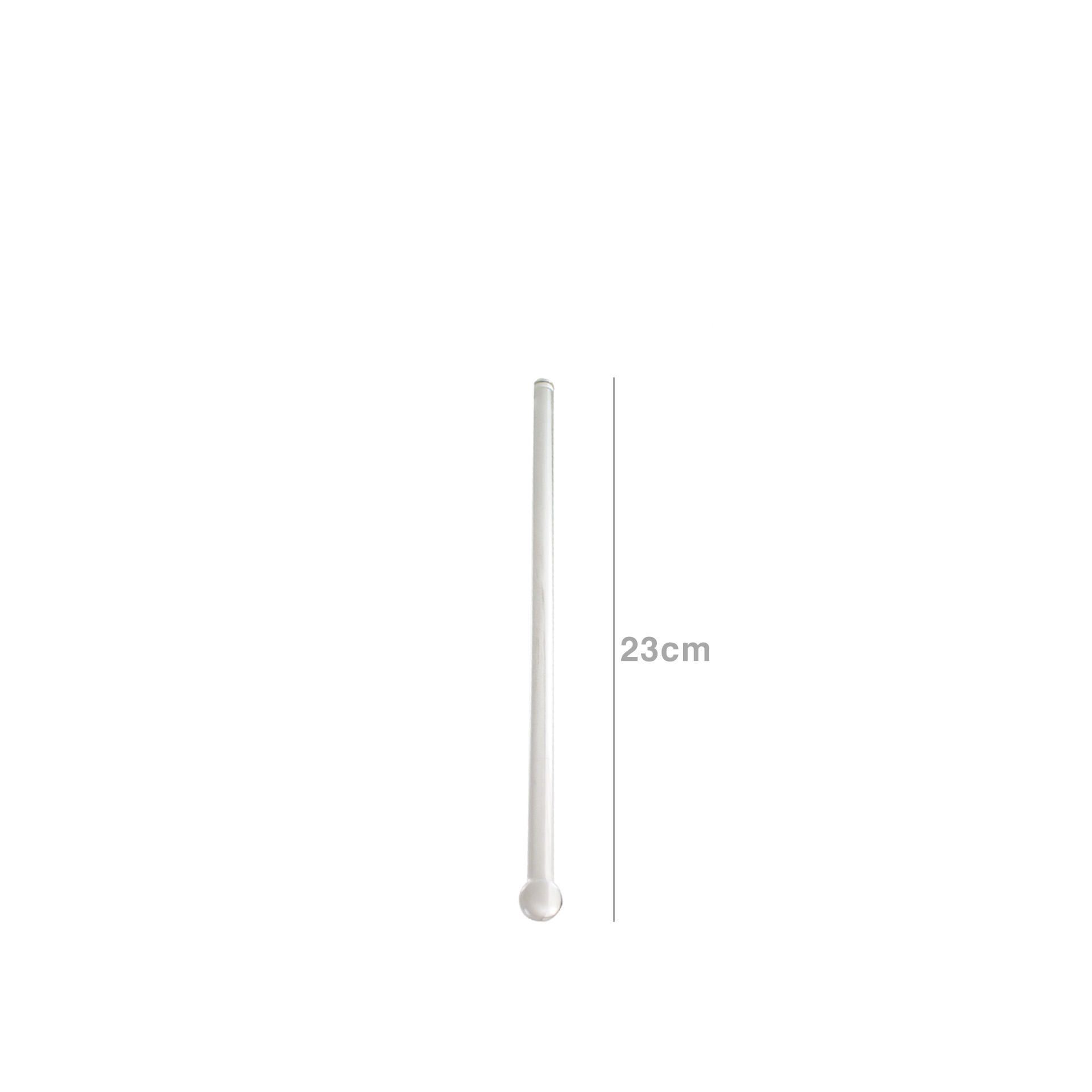 Agitador Borossilicato Incolor 23cm Pack 12
