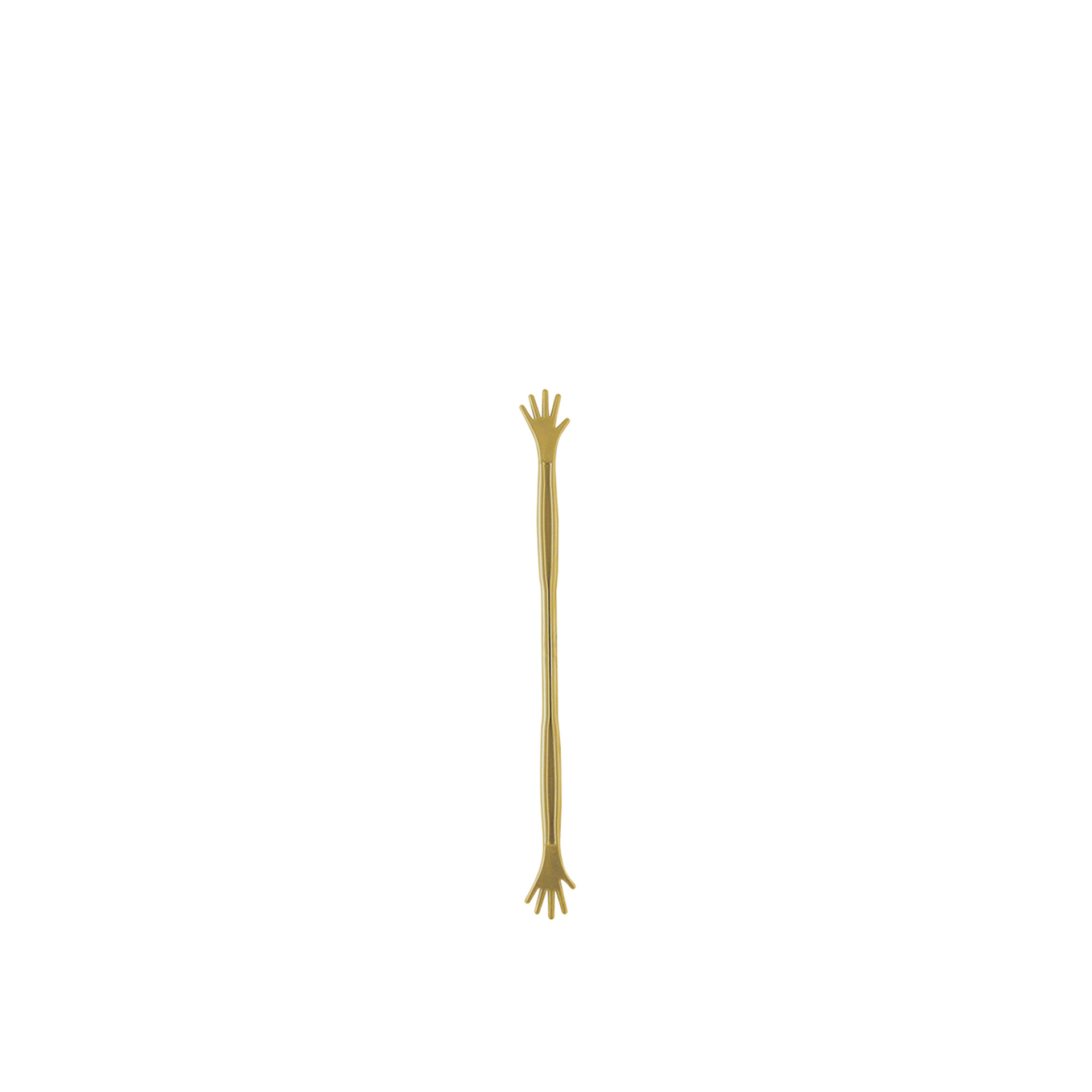 Agitador Bebidas Plástico Abs 21cm Dourado 21cm Pack 12