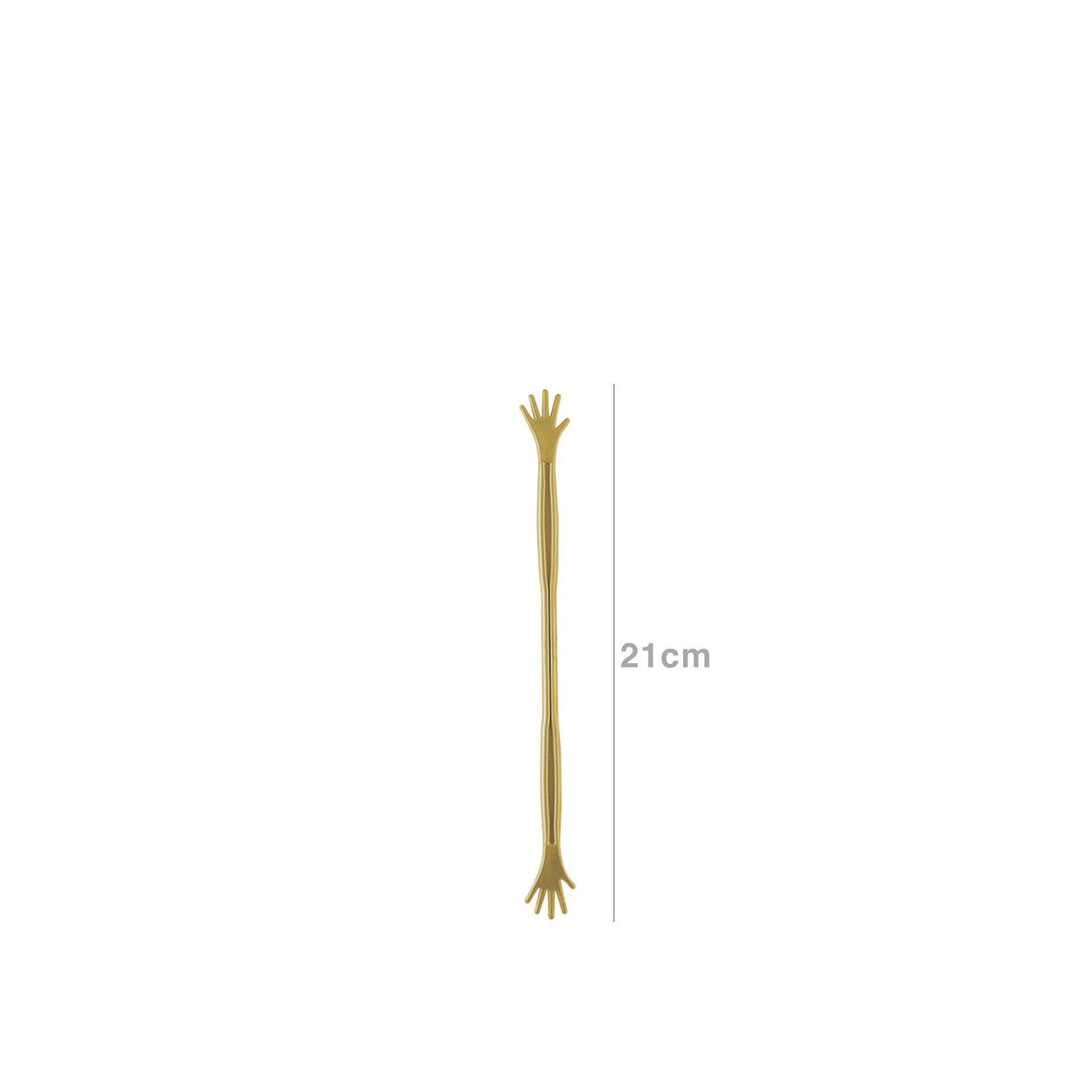 Agitador Bebidas Plástico Abs 21cm Dourado 21cm Pack 12