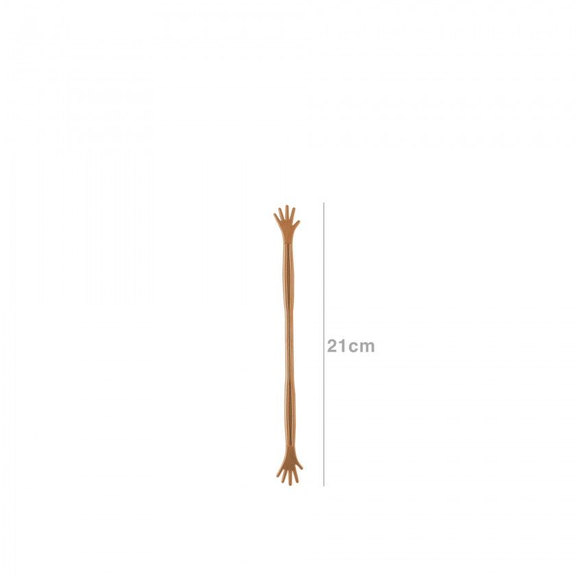 Agitador Bebidas Plstico Abs 21cm Cobre 21cm Pack 12