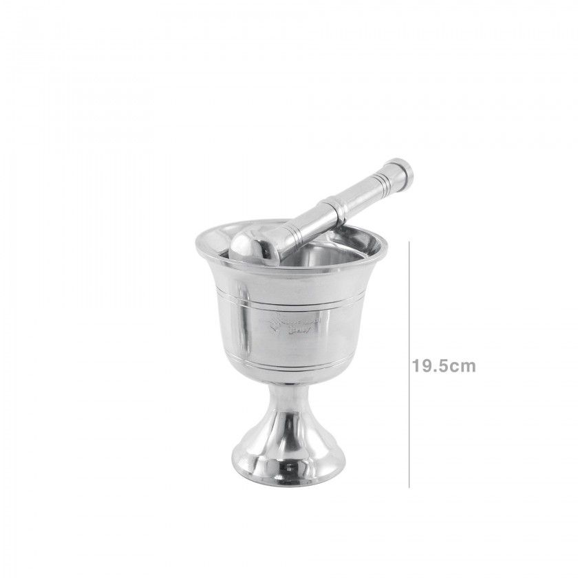 Almofariz com Pilão Inox 19.5cm Almofariz com Pilão Inox 19.5cm