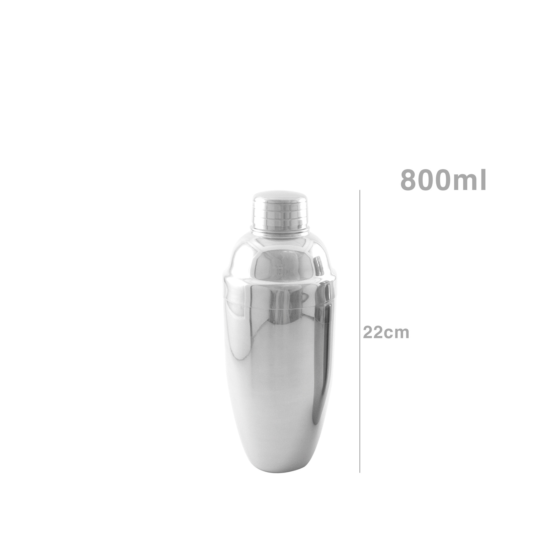 Shaker Inox Cobbler 800ml 22cm