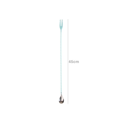 Colher Inox Cocktail Tiffany Azul 45cm - Image product