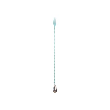 Colher Inox Cocktail Tiffany Azul 45cm