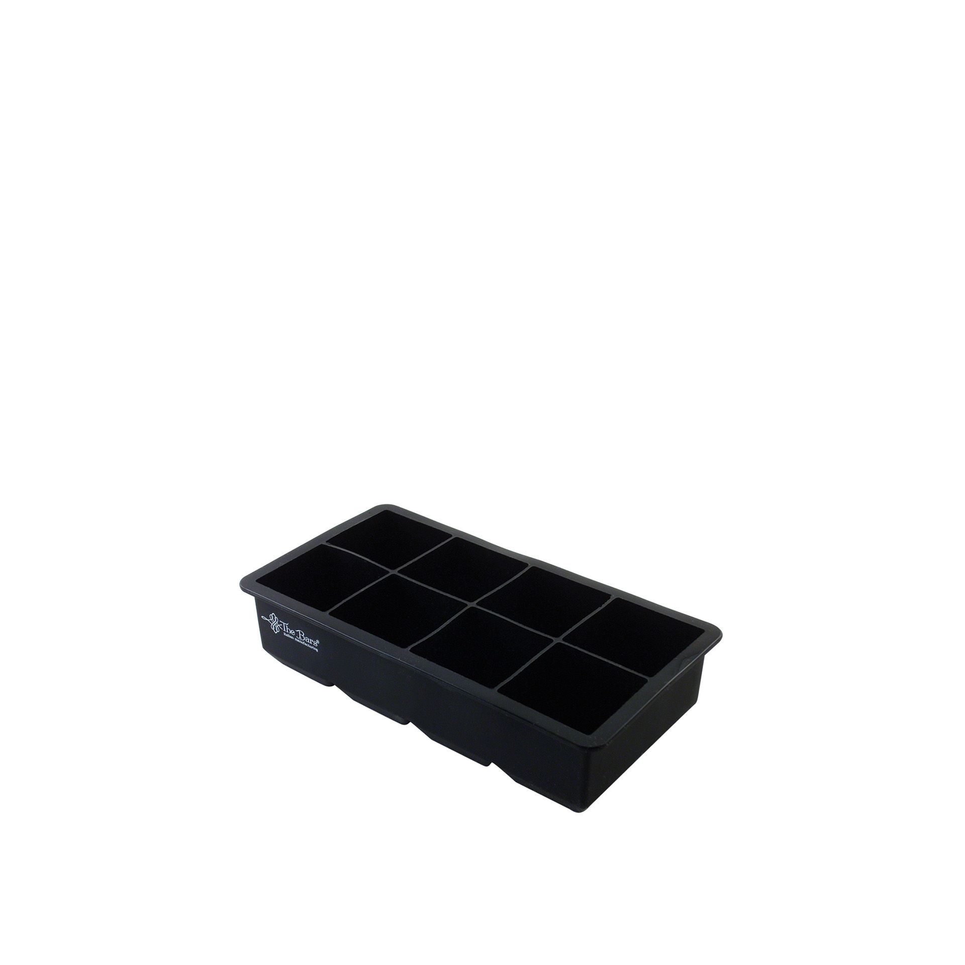 Molde Cubo Gelo 8 Cavidades Silicone Preto 4.8cm